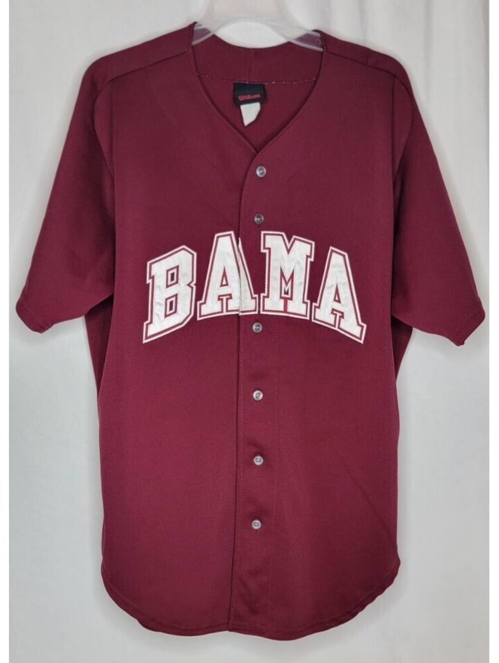 Alabama Crimson Tide VTG Wilson Player Issue Baseball Sz 48 Blank Game Jersey